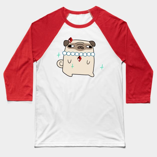 Jewelry Pug Baseball T-Shirt by saradaboru